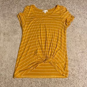 Levie Knot Front Knit Tee